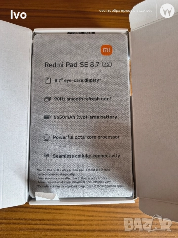 Xiaomi Redmi pad se 8.7/128gb+6ram/4G , снимка 4 - Таблети - 52076408