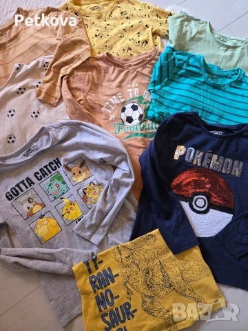 блузи за момче с дълъг ръкав 134 размер лот