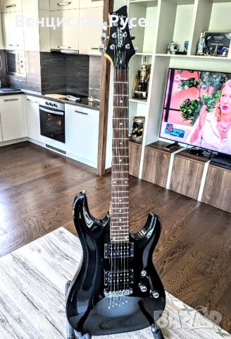 Schecter Omen 6 Gloss Black, 2005, Korea, снимка 2 - Китари - 46238353