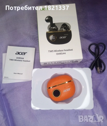 Безжични Bluetooth слушалки Acer, снимка 2 - Bluetooth слушалки - 53359406