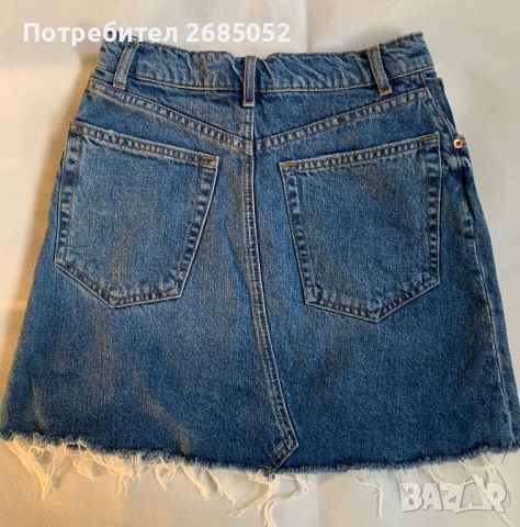 Дънкова пола Zara размер XS, снимка 2 - Поли - 46057757