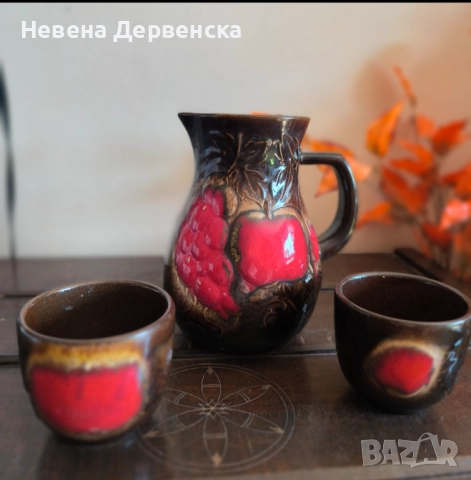 Керамичен сервиз за вино