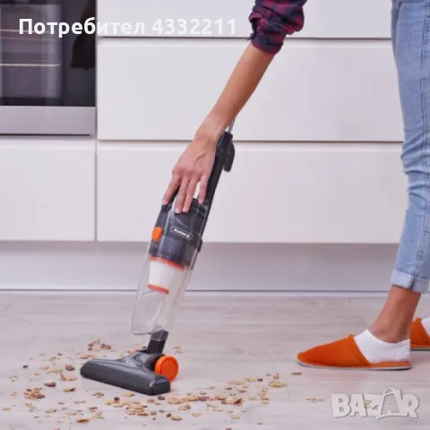 Прахосмукачка вертикална и ръчна 2в1 Rosberg R51001A, 600W, 0.8л., снимка 2 - Прахосмукачки - 48488994