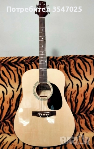 Електро акустична китара Stagg SA 20D NAT c Fishman 201, снимка 1