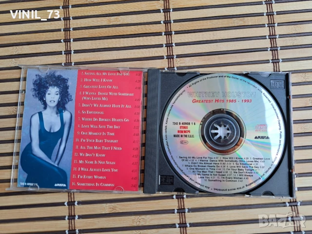 Whitney Houston – Greatest Hits 1985-1993, снимка 2 - CD дискове - 50623855