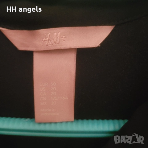 H&M черна риза , снимка 4 - Ризи - 51556293