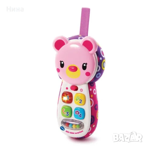 VTECH Peek and Play Phone бебе телефонче в розов цвят , снимка 4 - Образователни игри - 49210308