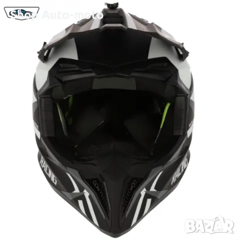 Кросова каска Automat, Black and White, S, M, L и XL размер, снимка 3 - Аксесоари и консумативи - 49975047