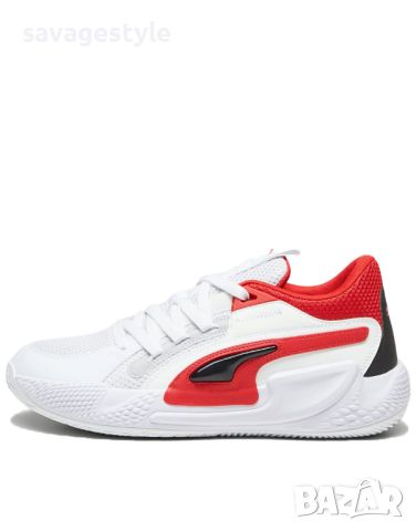 Мъжки маратонки PUMA Court Rider Chaos Team Basketball Shoes White/Red, снимка 1 - Маратонки - 45958919