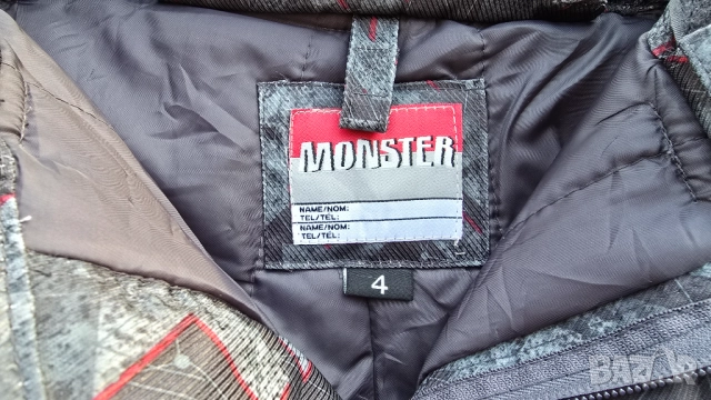 Ски гащеризон Monster 4 години - НОВ, снимка 5 - Детски панталони и дънки - 52674859
