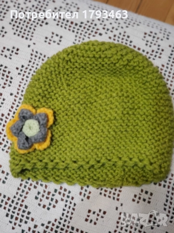 Ръчно плетена мъжка шапка, снимка 2 - Други - 50652209