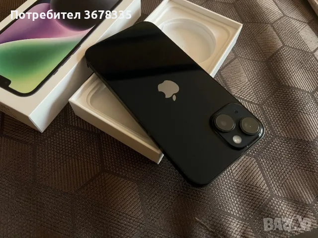 iPhone 14 128GB Midnight Като НОВ!, снимка 3 - Apple iPhone - 47952162