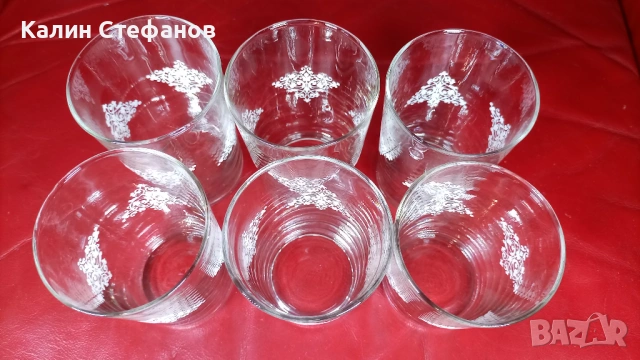 Тънкостенни руски стакани за чай от едно време, снимка 3 - Чаши - 53699281