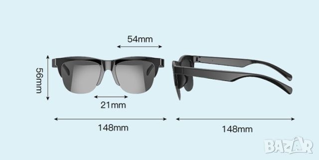 Слънчеви очила с вградени колонки, за слушане на музика по всяко време, снимка 16 - Слънчеви и диоптрични очила - 46669215