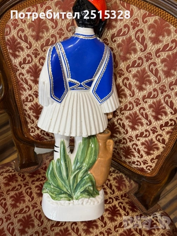 стара колекционерска фигура бутилка керамика , снимка 3 - Колекции - 53779852