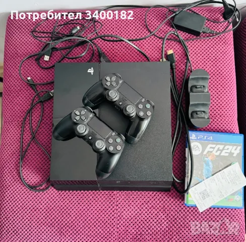 Ps4 pro 2 джойстика Fifa 24, снимка 1 - PlayStation конзоли - 48224349