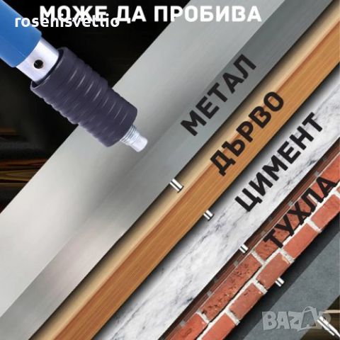 Ръчен пистолет за пирони със заряд NailGun, бетон, метал, дърво, снимка 2 - Други инструменти - 46514004