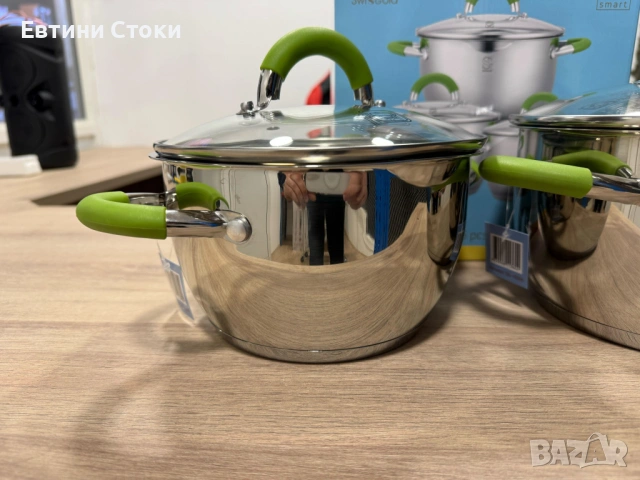Swissgold Alana - Комплект 3 тенджери с 5-слойно дъно, снимка 6 - Съдове за готвене - 53587957