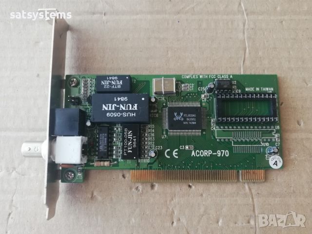 ACORP-970 PCI Network Adapter Card, снимка 1 - Мрежови адаптери - 45641662