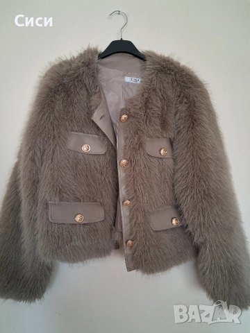 Дамско яке с косъм висок клас, снимка 2 - Якета - 52964145