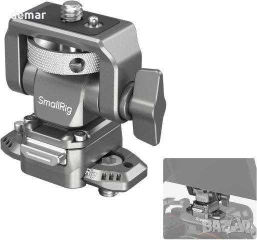 SMALLRIG Бързо освобождаваща се стойка за монитор на камера с интегрирана НАТО релса, H21-4487, снимка 1