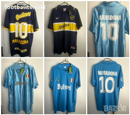 Футболни Тениски Penev Petrov Berbatov Stoichkov Maradona Barcelona Ronaldo, снимка 4 - Футбол - 54080703