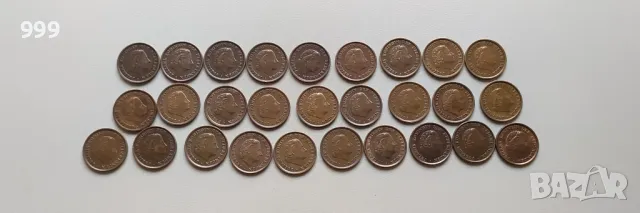 лот 1 цент 1950 - 1979 Нидерландия - 28 бр. без повтарящи, снимка 2 - Нумизматика и бонистика - 49750076