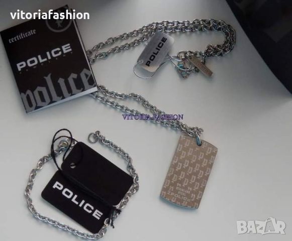 POLICE - оригинален мъжки медальон, снимка 2 - Колиета, медальони, синджири - 45708524