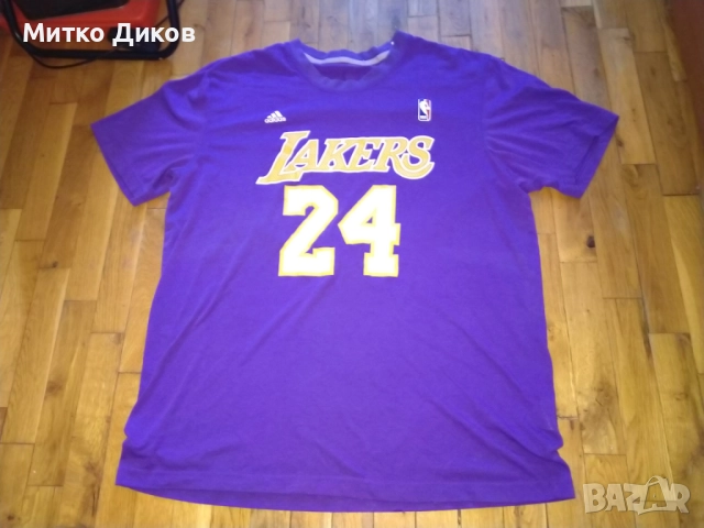 Кобе Браянт НБА Лейкърс баскетбол тениска памук №24 маркова на Адидас размер  Л