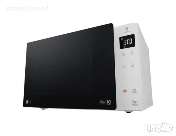 Микровълнова печка LG Smart Inverter MS23NECBW – 23L, 1000W, бяла, снимка 6 - Микровълнови - 54287379