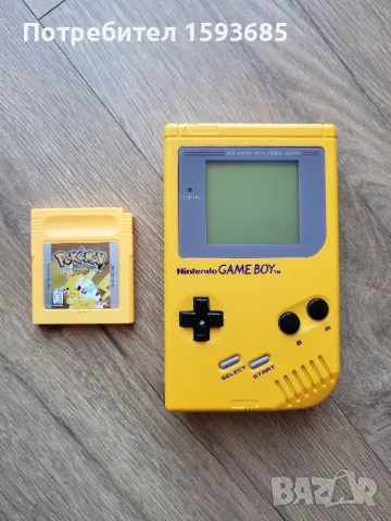 Nintendo Game Boy DMG-01 + Pokemon Yellow , снимка 1 - Nintendo конзоли - 46890583