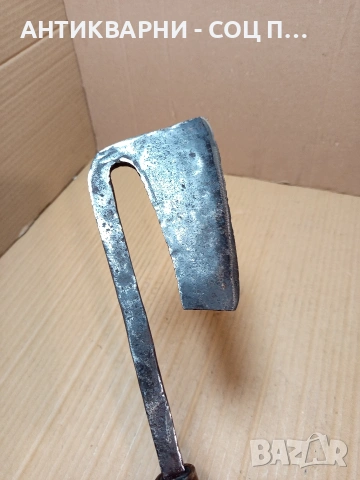 Соц Стара Ръчно Кована Брадвичка Сатър 0.530кг. НОМЕР 772., снимка 5 - Антикварни и старинни предмети - 53585514
