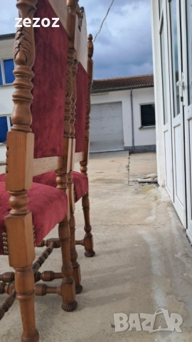 Столове с високи облегалки 2 бр., снимка 8 - Столове - 53902312