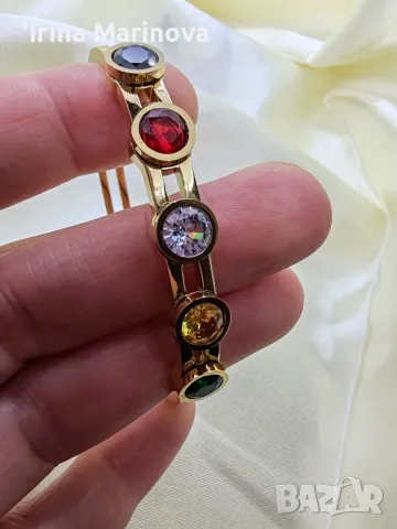 Гривна от медицинска стомана , снимка 3 - Гривни - 49922949