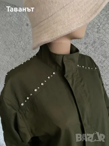 Зелено яке с кристали NLY by Nelly /ново/, снимка 2 - Якета - 49676998