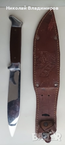 Нож Велико Търново стар като нов запазен , снимка 4 - Ловно оръжие - 52789289