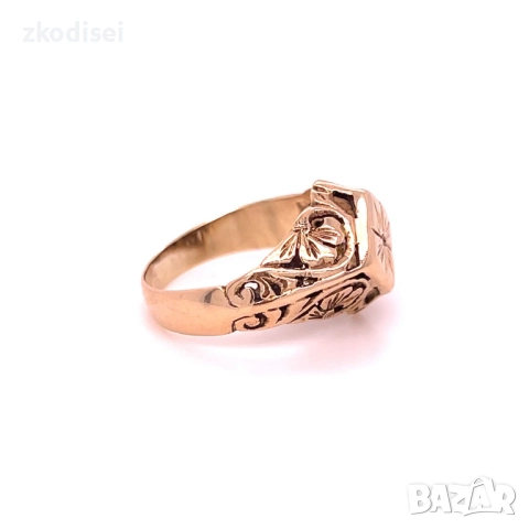 Златен дамски пръстен 2,79гр. размер:49 14кр. проба:585 модел:34336-1, снимка 3 - Пръстени - 51753866