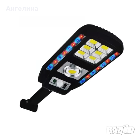 Соларна лампа с дистанционно управление, сензор за движение и светлина