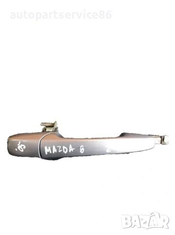 Външна дръжка за задна дясна врата сребриста RHD за Mazda 6 (2002-2007)