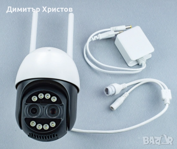 Външна камера RobiCam Dual Lens 8MP, с двойна леща, с 8x оптично приближаване, снимка 8 - IP камери - 53164060