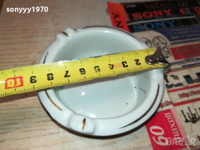 ПОРЦЕЛАНОВ ПЕПЕЛНИК ОТ СОЦА 3010251621, снимка 8 - Антикварни и старинни предмети - 52236884