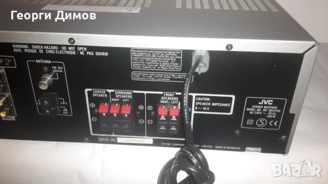 Ресийвър JVC RX-5032VSL, снимка 10 - Ресийвъри, усилватели, смесителни пултове - 53887359