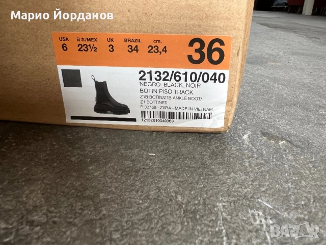 Боти черни ZARA, естествена кожа, снимка 3 - Дамски боти - 52214582