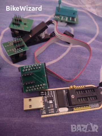 LIZHOUMIL Ch341a USB програмен модул Sop8 Тестова скоба 1.8v адаптер Soic8 адаптер  НОВО, снимка 7 - Друга електроника - 45594253