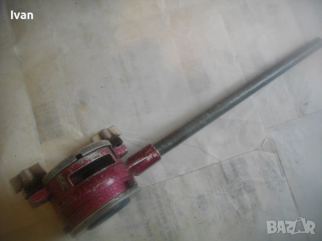 Чехословашка резбонарезна алуминиева винторезка JOPAL 1 до 1" плашка пафта винторез с ножове 1" цол, снимка 10 - Други инструменти - 52720695