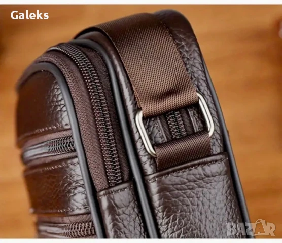 Лятна, Плажна кожена чантичка с компактни размери /Черна естест. кожа!, снимка 9 - Чанти - 50817240