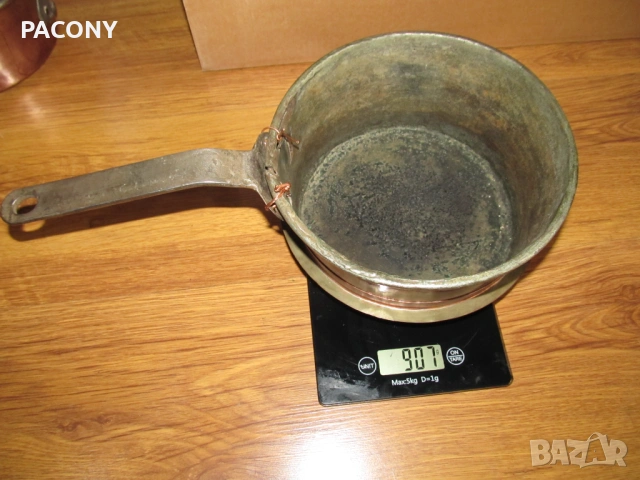 Медни съдове - тигани,купа,чайник, снимка 12 - Прибори за хранене, готвене и сервиране - 48843003