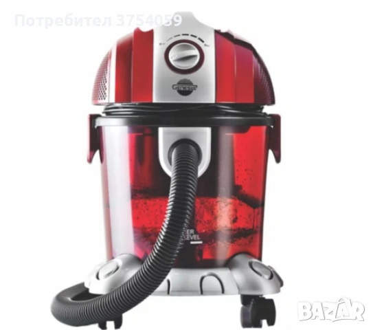 Прахосмукачка с воден филтър Voltz, 1200W-1400W, 15л., Червена, снимка 4 - Прахосмукачки - 53079164