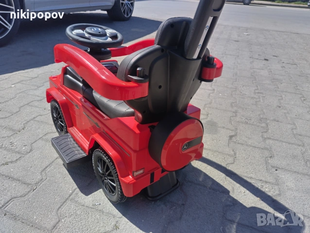 MERCEDES Кола за яздене с дръжка Mercedes-benz G350d червен, снимка 7 - Други - 53849733