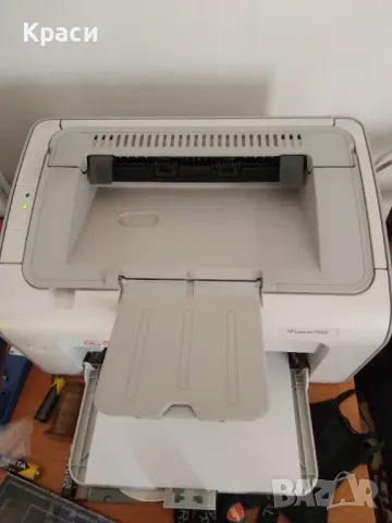 Hp LaserJet P1005 работи и касетата е почти нова, снимка 2 - Принтери, копири, скенери - 49059505